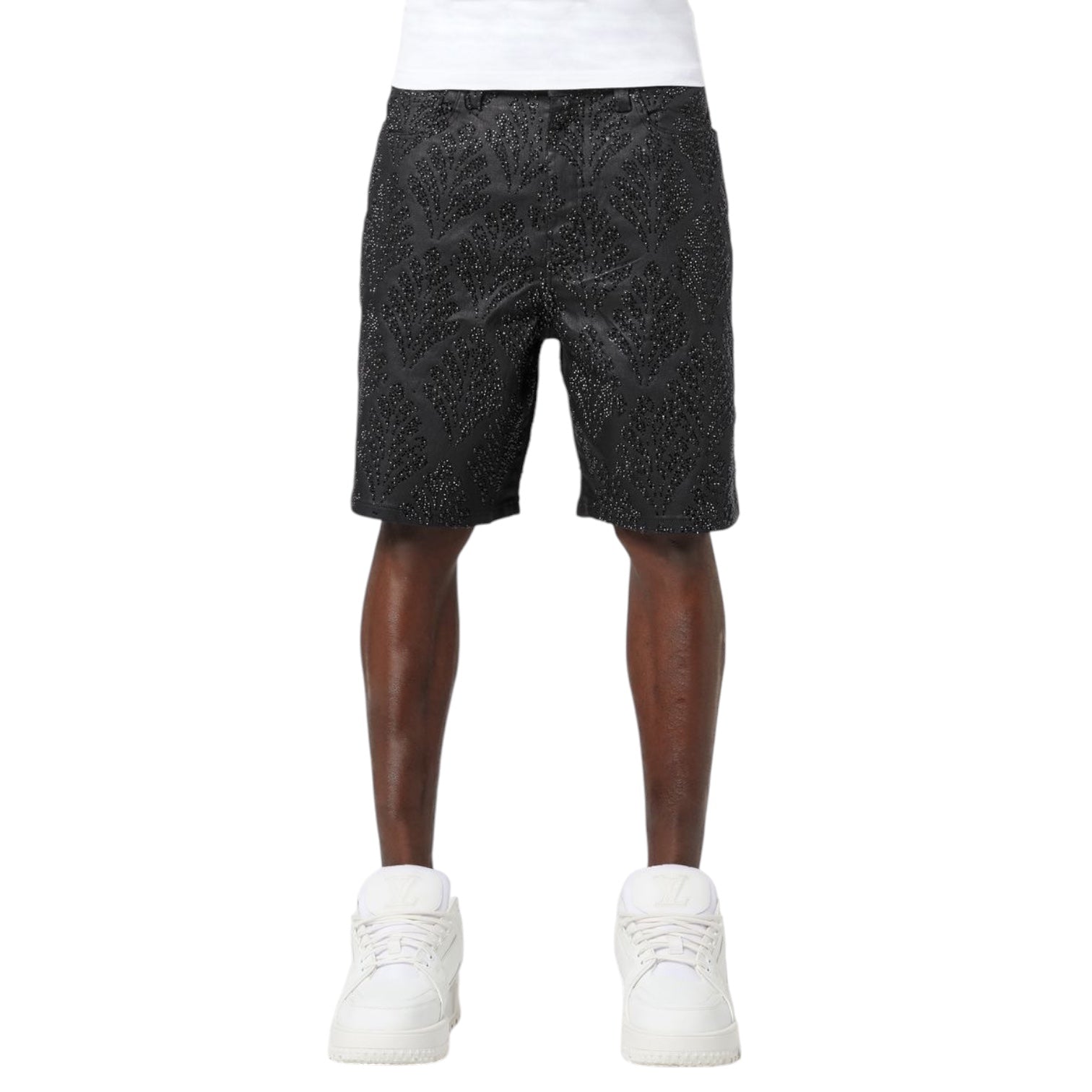 GUAPI: Embellished Denim Shorts V2